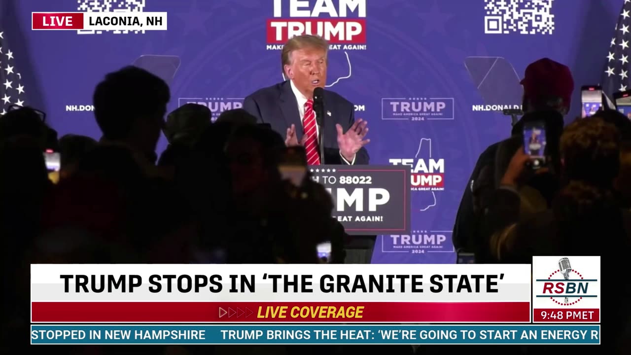 Trump Fan Shouts 'TWELVE YEARS OF TRUMP!', Trump Eats It Up