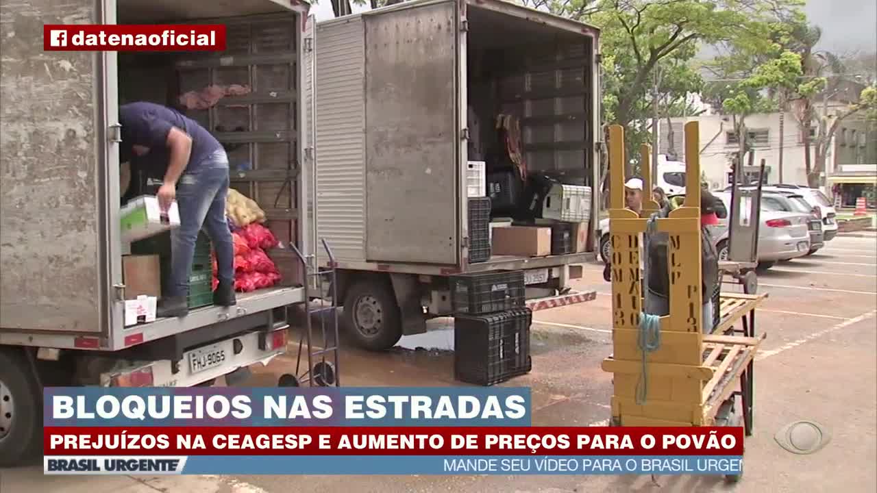 Bloqueios nas estradas causa prejuízo na CEAGESP