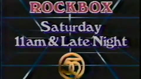 December 1984 - Promo for Indy Music Video Show 'Rockbox'