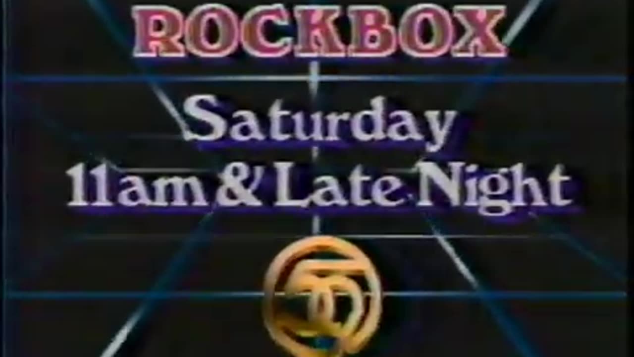 December 1984 - Promo for Indy Music Video Show 'Rockbox'