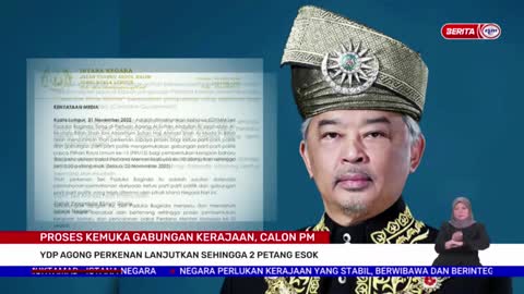 21 NOVEMBER 2022 – BERITA WILAYAH – PH-BN BENTUK KERAJAAN DI PERAK