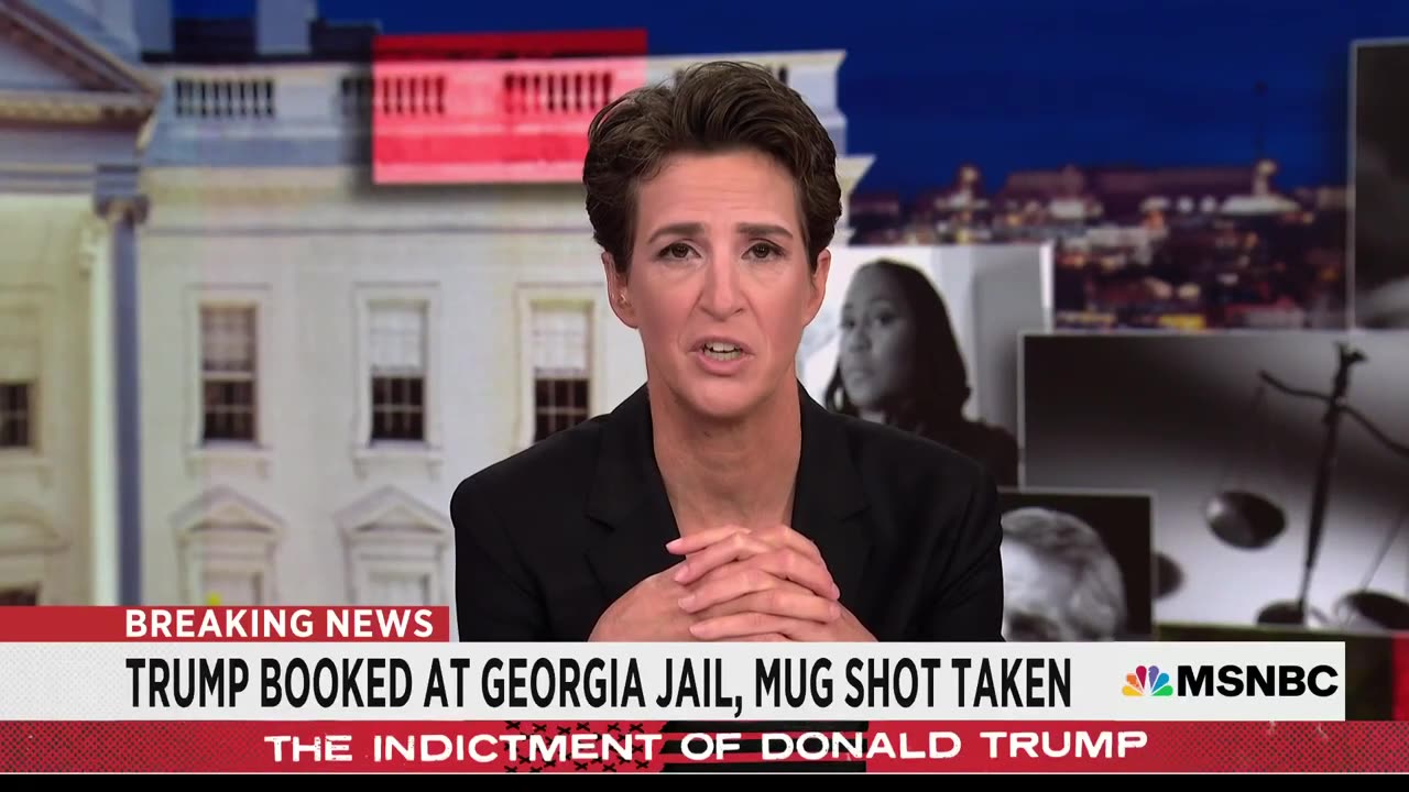 See Trump’s mug shot_ Maddow reports on the 'heft' of historic booking photo