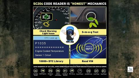 Review - CGSULIT SC204 Enhanced OBD2 Scanner Diagnostic Tool