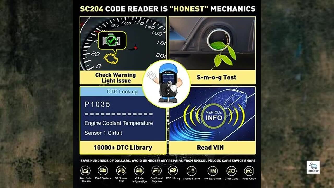 Review - CGSULIT SC204 Enhanced OBD2 Scanner Diagnostic Tool