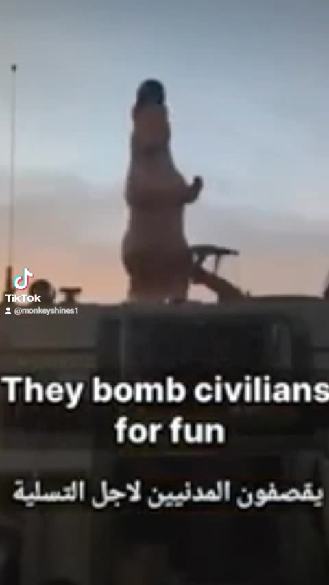 Zionist Dinosaur Attacks Children In Gaza?