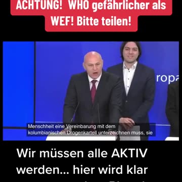 WHO is more dangerous than WEF