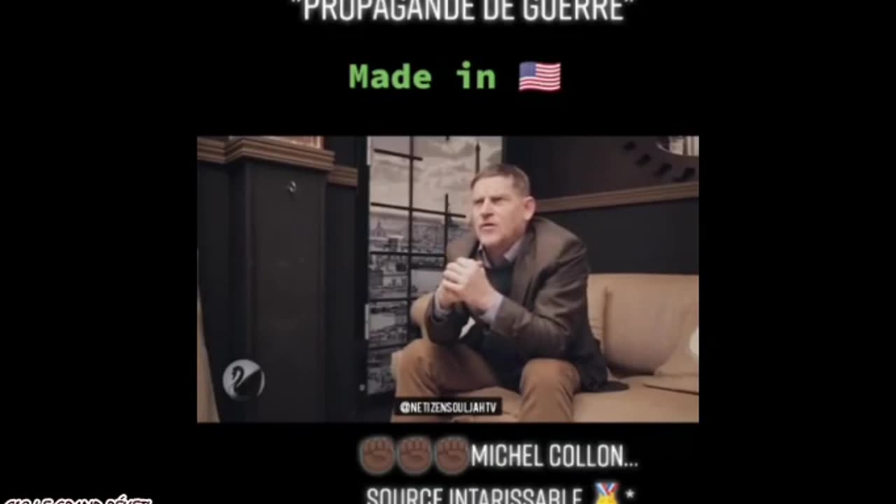 MICHEL COLLON - CHAQUE GUERRE EST FABRIQUÉE À PARTIR D'UN MENSONGE MÉDIATIQUE !!!