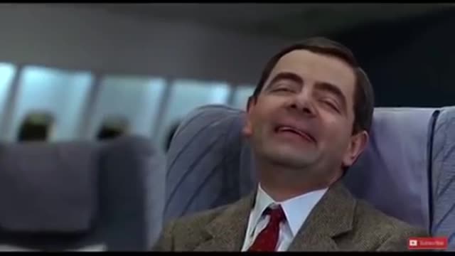 Mr.Bean taking photo in the plane..Soo funny..