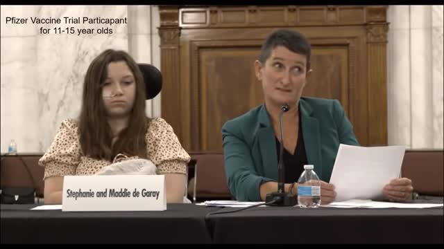 Maddie de Garay - Pfizer trial participant