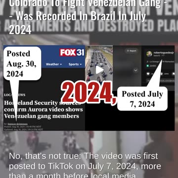 Fact Check: Video Does NOT Show Hells Angels Riding To Aurora, Colorado To Fight Venezuelan Gang