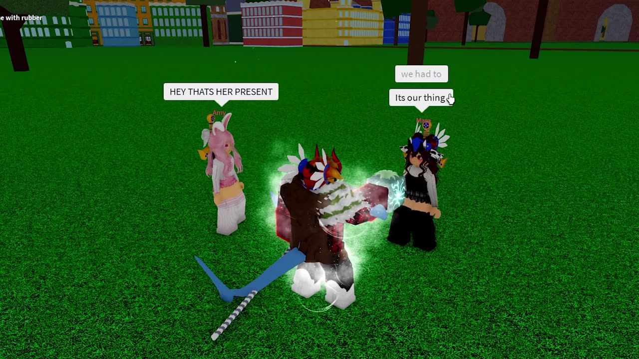 My Sister And Girl JOINED A Rubber Clan.. (ROBLOX BLOX FRUIT)