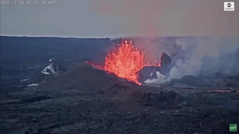 Hawaii's Mauna Loa continues spewing lava in spectacular sight