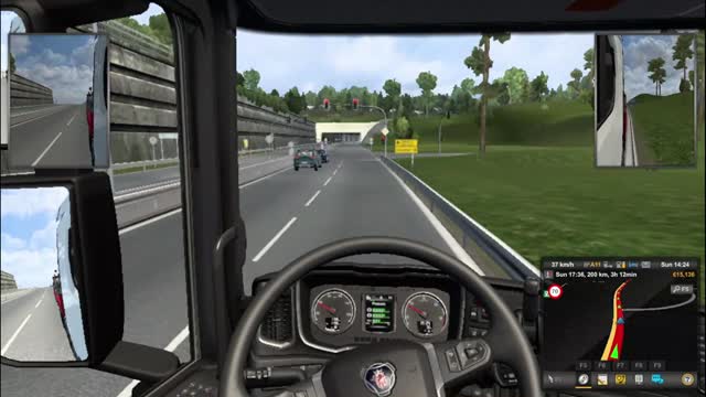 Moving Farming Tractors on Scania in Euro Truck Simulator 2