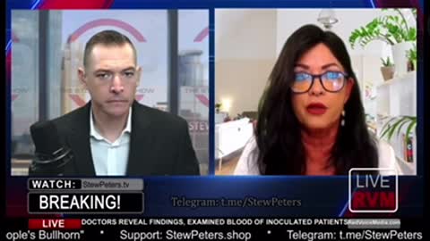 Stew Peters with Dr. Jane Ruby reveals the blood samples of the vaccinated