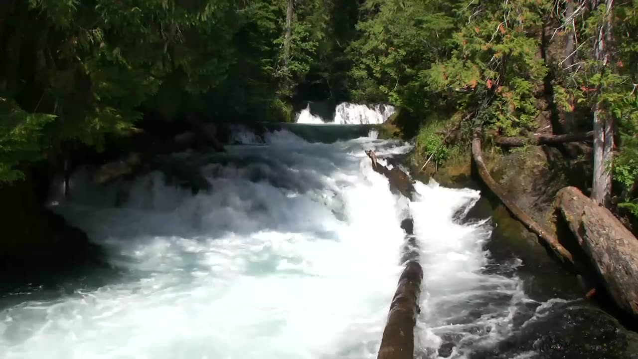 ♥♥ Relaxing 3-Hour Video of a Mountain River