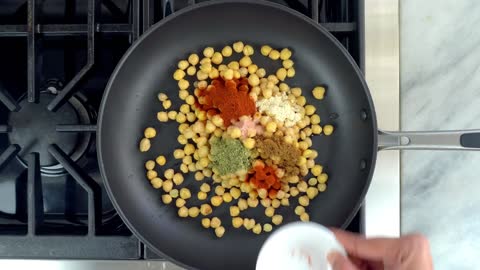 High Protein Chickpea Salad (Plant-based) Healthy Salad Recipe for Vegetarian and Vegan Diet