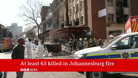 Johannesburg fire: More than 60 dead after building blaze - BBC News