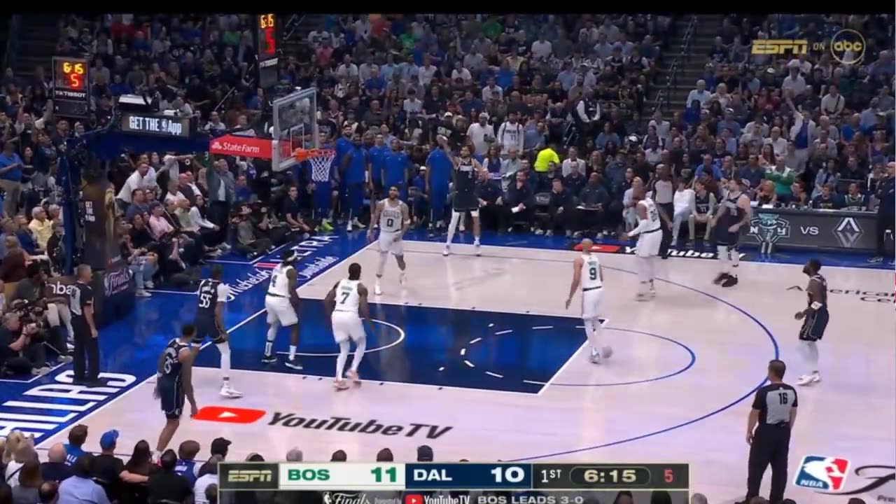 BOSTON CELTICS AT DALLAS MAVS FIRST HALF HIGHLIGHT NBA FINALS 2024