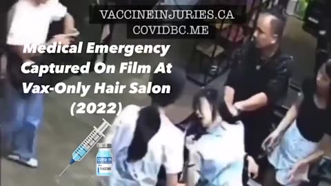 MEDICAL EMERGENCY CAPTURED ON FILM AT VAX-ONLY HAIR SALON