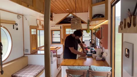 WE MADE A WINTER GARDEN IN OUR CARAVAN | CARAVAN CAMPING IN THE RAIN