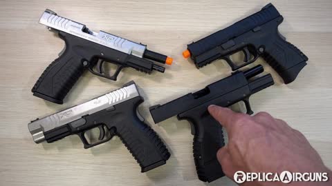 Air Venturi Springfield Armory XDM BB vs Airsoft Pistol Comparison