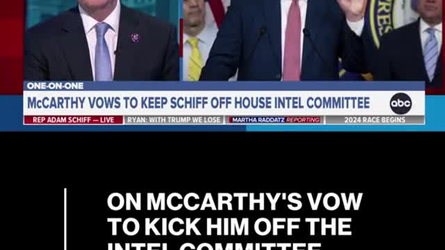 ON MCCARTHY'S VOWTO KICK HIM OFF THEINTEL COMMITTEE,