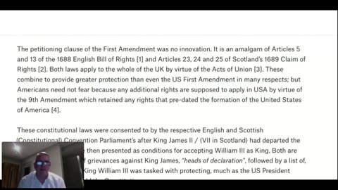 England had the First Amendment first.