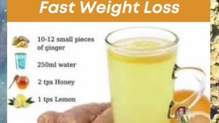 Ginger Water for Fast Weight Loss | Did you know?