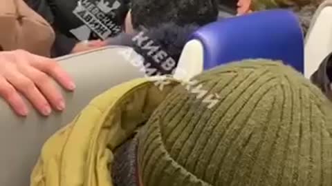 Somewhere in Kiev on the public transport a woman said in a conversation, Russians have came