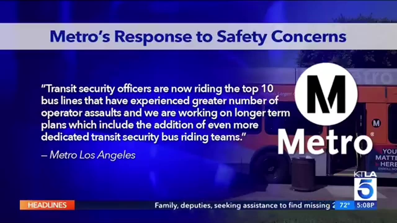 Calls for increased security on public transit