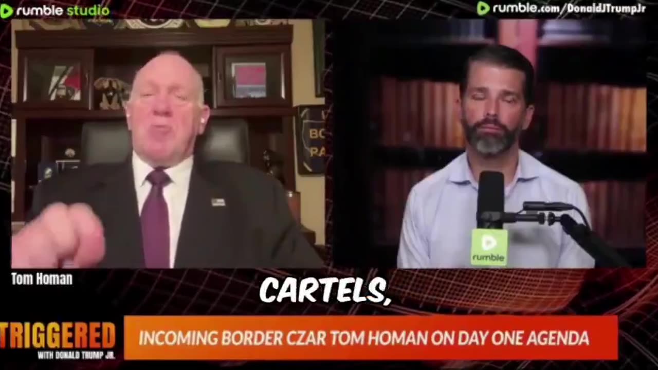 Tom Homan says Trump will treat the cartels like ISIS, will “wipe them off the face of the Earth.”