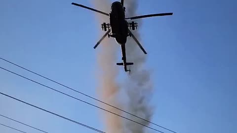 Ukrainian Attack Helicopter Flyover