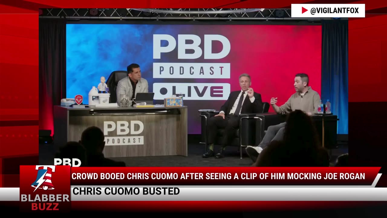 Crowd Booed Chris Cuomo After Seeing A Clip Of Him Mocking Joe Rogan