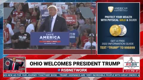 FULL SPEECH: President Donald J Trump gives speech at Trump Rally in Delaware, OH 4/23/2022