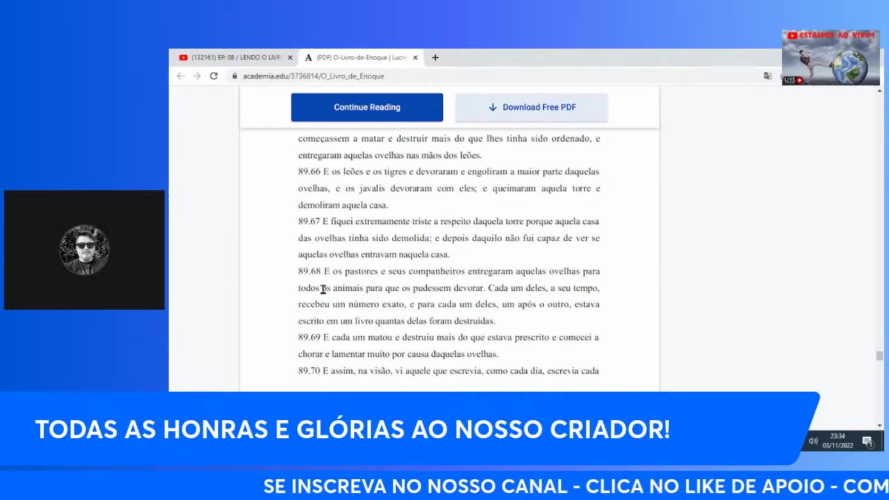 Canal Evidências - 7IA9MrBD07g - EP 08 LENDO O LIVRO DE ENOQUE DE CAPA A CAPA! TODOS OS CAPÍTULOS!