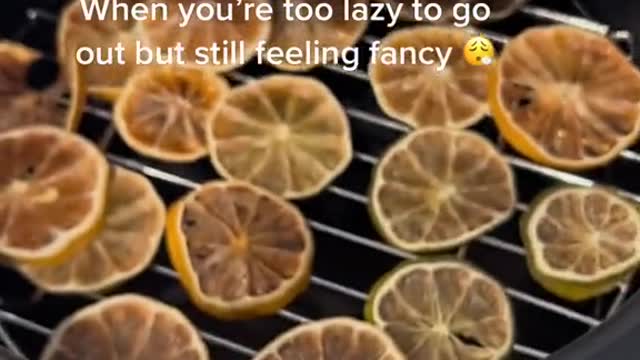 Air fry your lemon and lime 👀