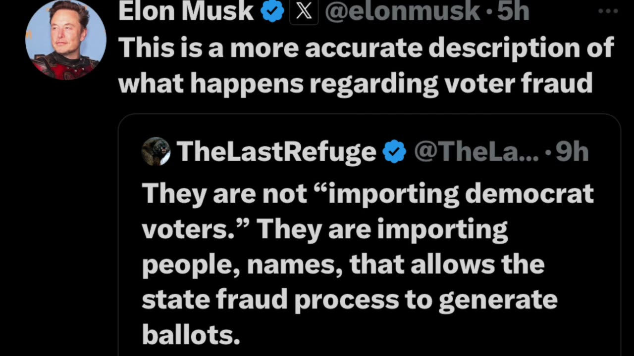 Elon Musk and Others Tweeting About the 2024 Presidential Elections