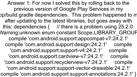 JAVAC warning unknown enum constant ScopeLIBRARY_GROUP in XamarinAndroid after adding XamarinSupp