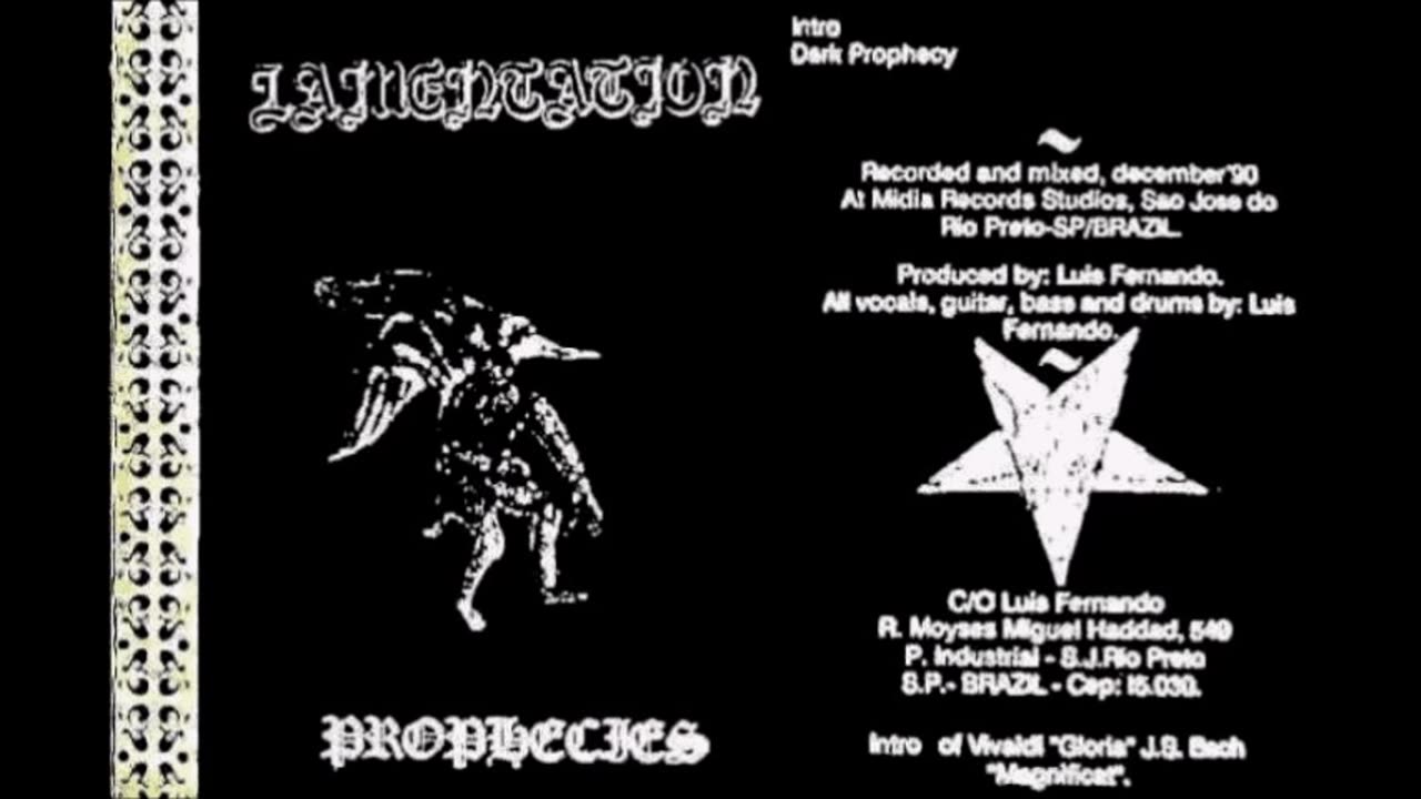 Lamentation - (1991) Prophecies (demo)