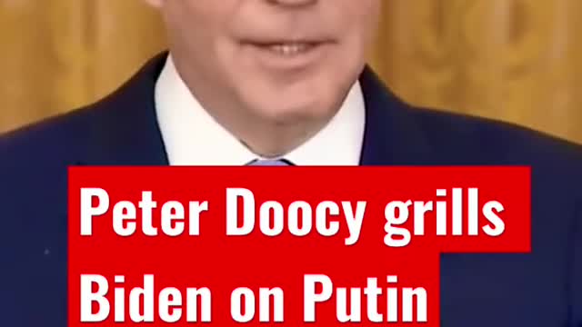 Peter Doocy grills Biden on whether he underestimated Putin regarding Ukraine invasion #shorts