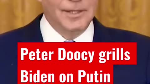 Peter Doocy grills Biden on whether he underestimated Putin regarding Ukraine invasion #shorts