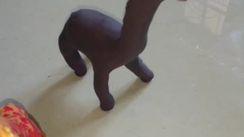 Clay giraffe