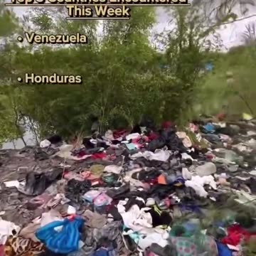 Shocking footage from Texas: Along the shore of the Rio Grande