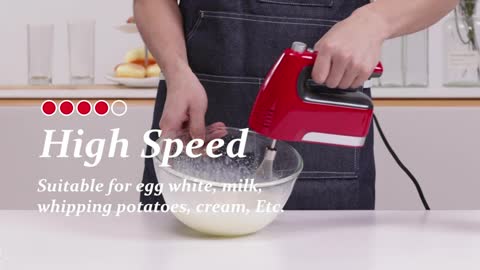 How do I use my KitchenAid 5 speed hand mixer