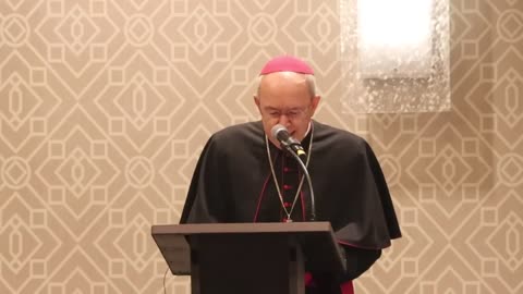 Bishop Schneider in Arlington with Peter Kwasniewski, Diane Montagna