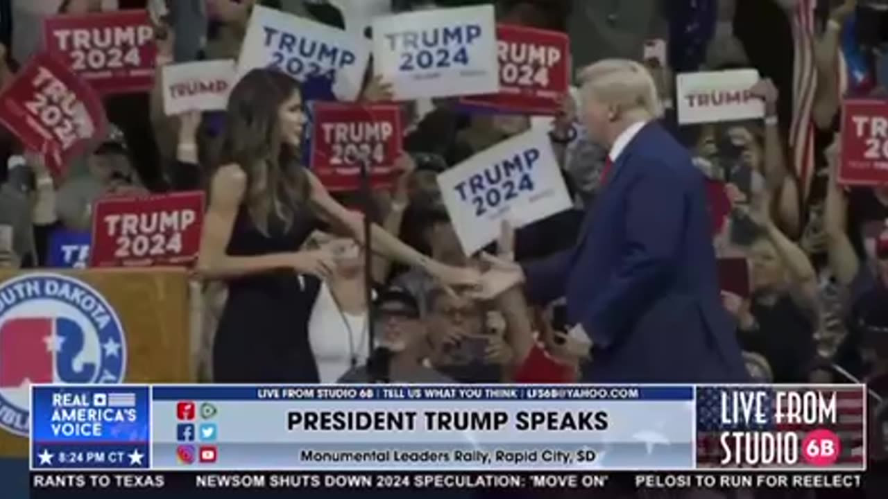 South Dakota Governor Kristi Noem Endorses President Trump for President!