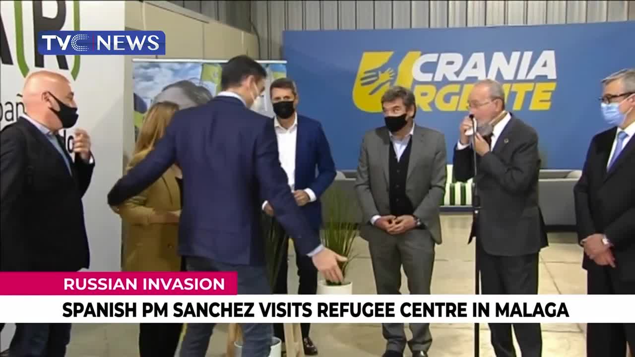 (SEE VIDEO) Spanish PM Sanchez Visits Refugee Centre in Malaga