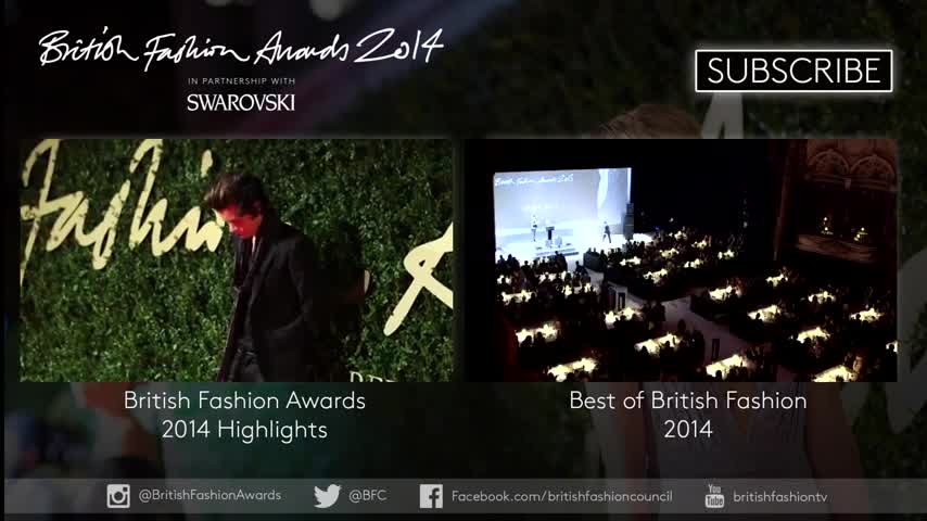 Emma Watson British Style Award Winner British Fashion Awards 2014