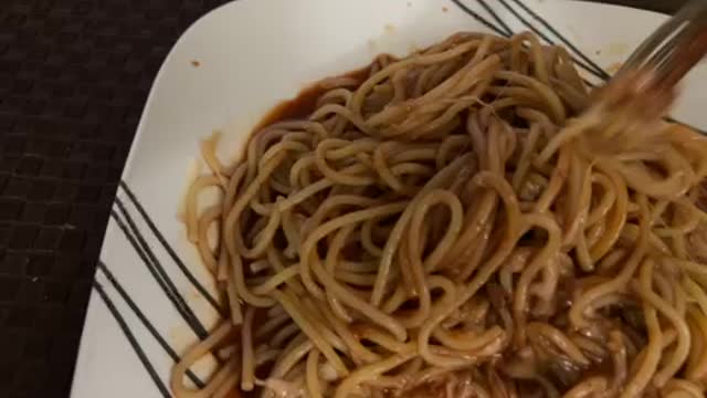 MEAL OF THE DAY HOME MADE SPAGHETTI