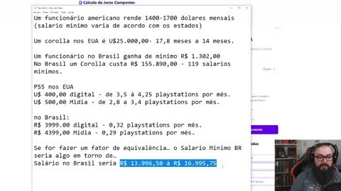 Poder de Compra (Brasil vs. EUA)